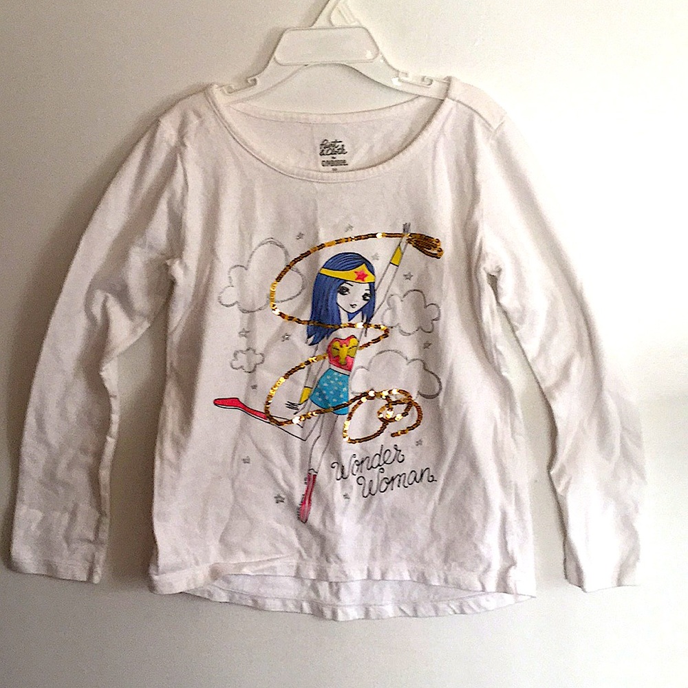 Girls Wonder Woman Long Sleeve Tee